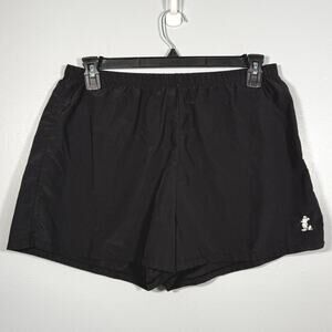 Disney Parks Mickey Nylon Shorts L Black Y2K Resortcore Unisex